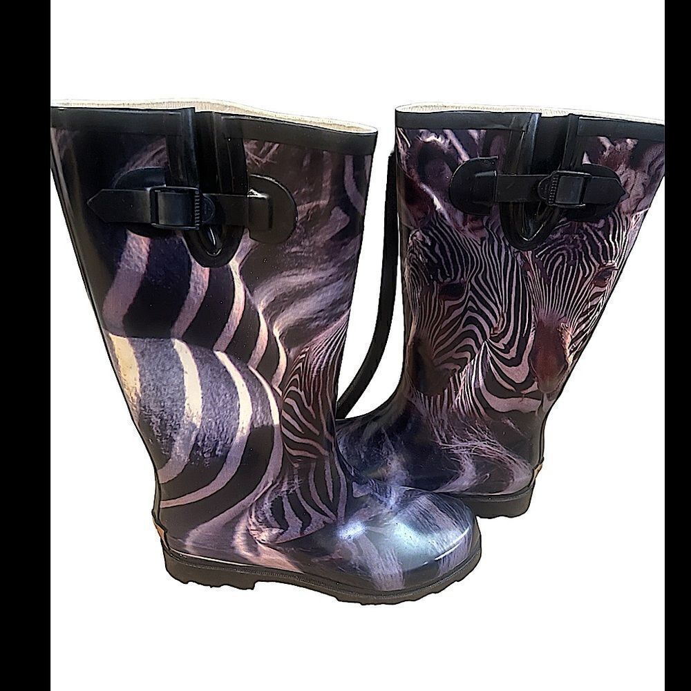 Wild Style: NWT Zebra Print Rainboots – Make a Splash!
